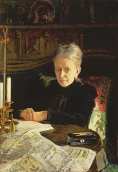 Portrait of Elena Osipovna Likhacheva, Writer and Social Activist